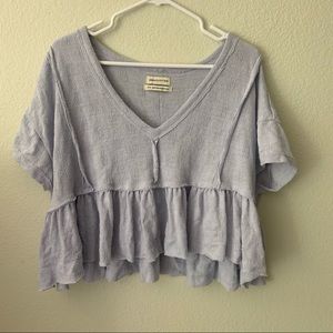 Flowy Babydoll Crop Top